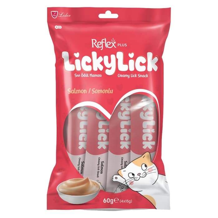 Lickylick Somonlu Sıvı Ödül Maması 4x15 Gr