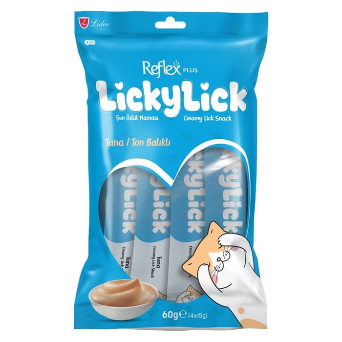 Lickylick Ton Balıklı Sıvı Ödül Maması 4x15 Gr