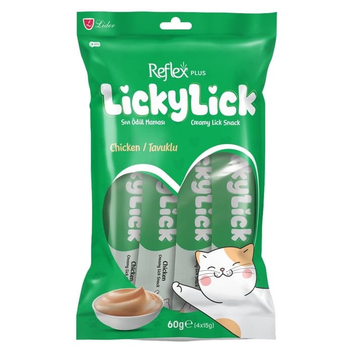 Lickylick Tavuklu Sıvı Ödül Maması 4x15 Gr