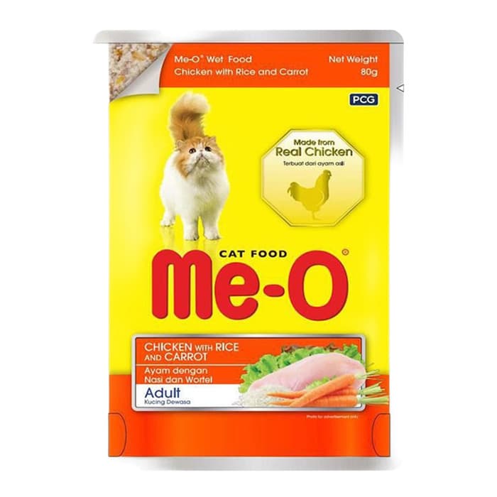 Tavuklu Pirinçli Ve Havuçlu Yetişkin Yaş Kedi Maması 80 Gr