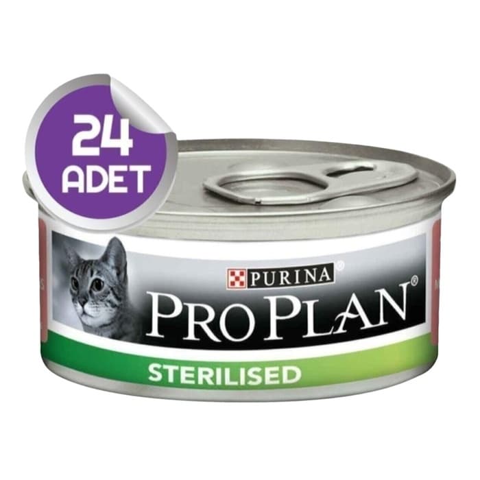 Proplan Sterilised Somonlu Kısırlaştırılmış Kedi Konservesi 85 Gr X 24