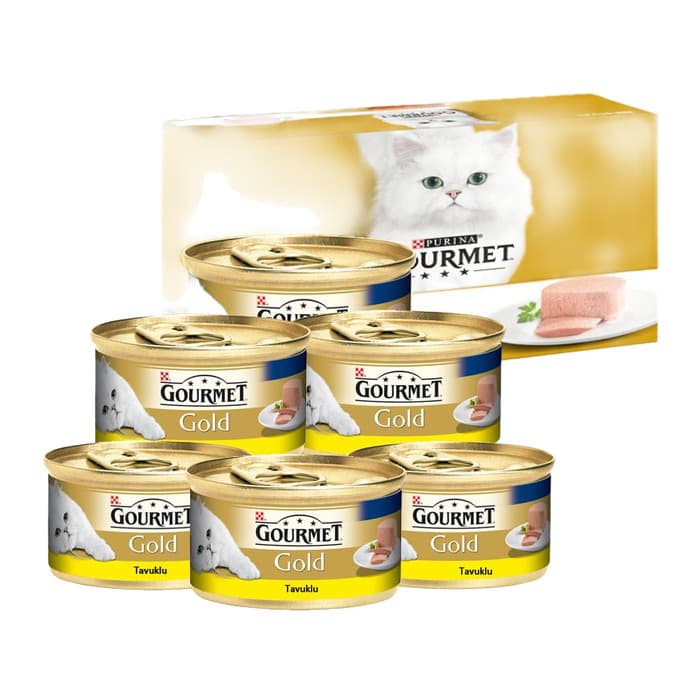 Purina Gourmet Kıyılmış Tavuklu Konserve 6 al 5 öde