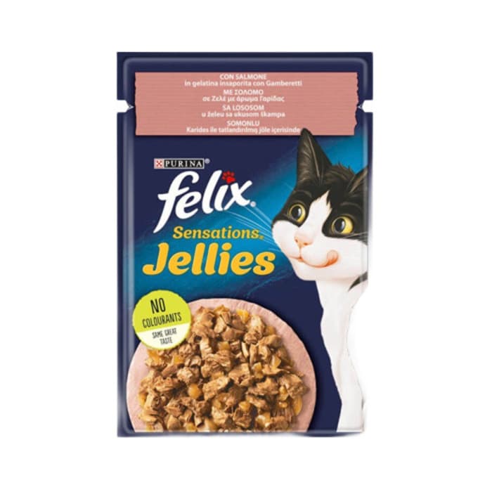 Purina Felix Somonlu Ve Karidesli Pouch Yaş Mama 85 Gr