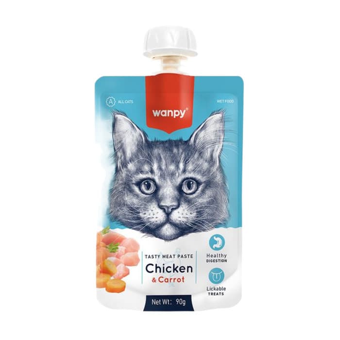 Wanpy Taze Tavuklu&Havuçlu Kedi Et Ezmesi 90 gr
