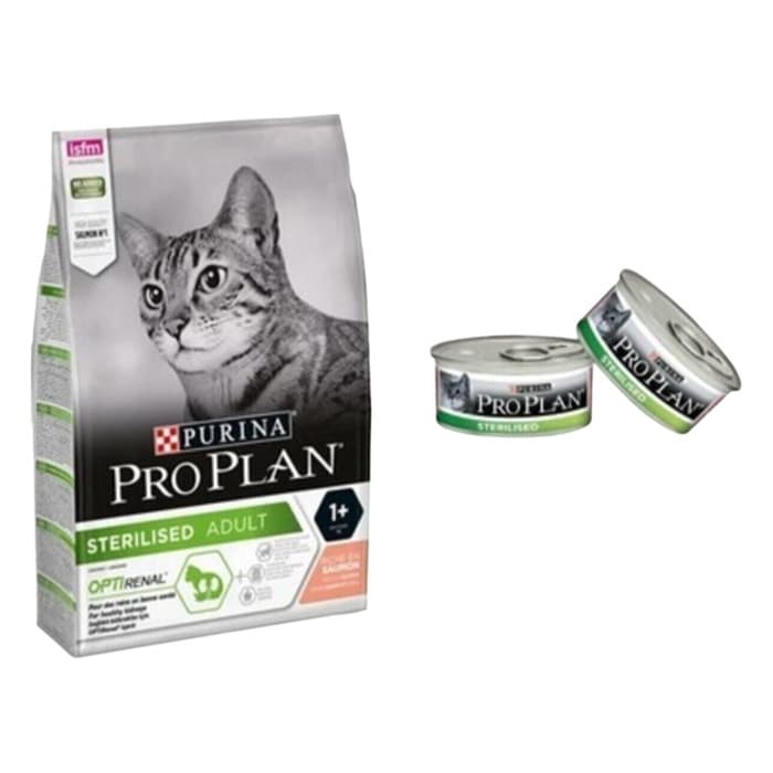 Pro Plan Sterilised Somonlu Maması 3 Kg Pro Plan Sterilised Somonlu Kedi Maması 85 G