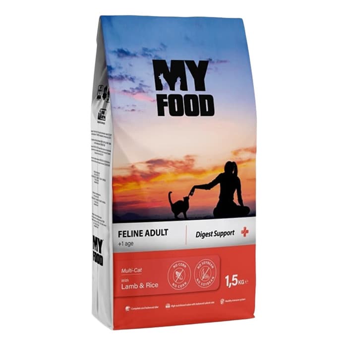 My Food Kuzulu Az Tahıllı Yetişkin Kedi Maması 1,5Kg