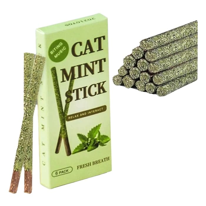 Kedi Catnip Dalı Cat Mint Stick Kedi Oyun Çıtası 6'li