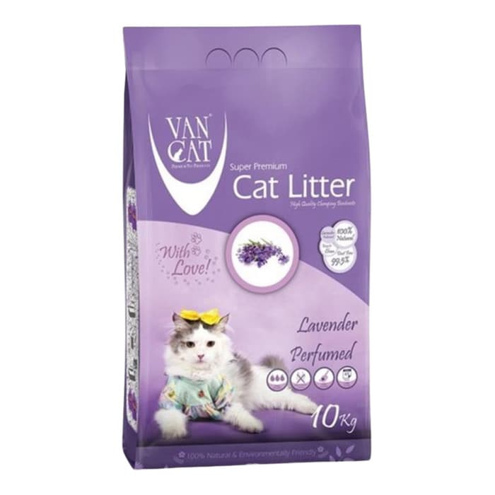 Van Cat İnce Taneli Lavanta Kokulu Kedi Kumu 10 kg