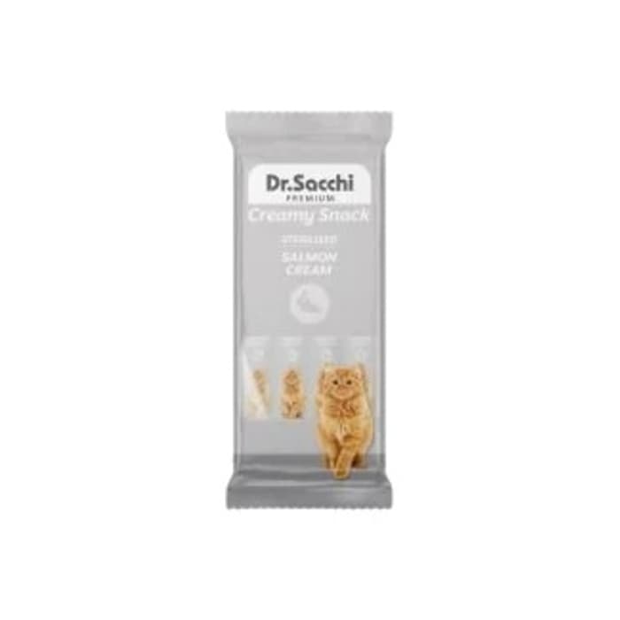 Creamy Snack Sterilised Salmon Sıvı Kedi Ödülü 4'lü