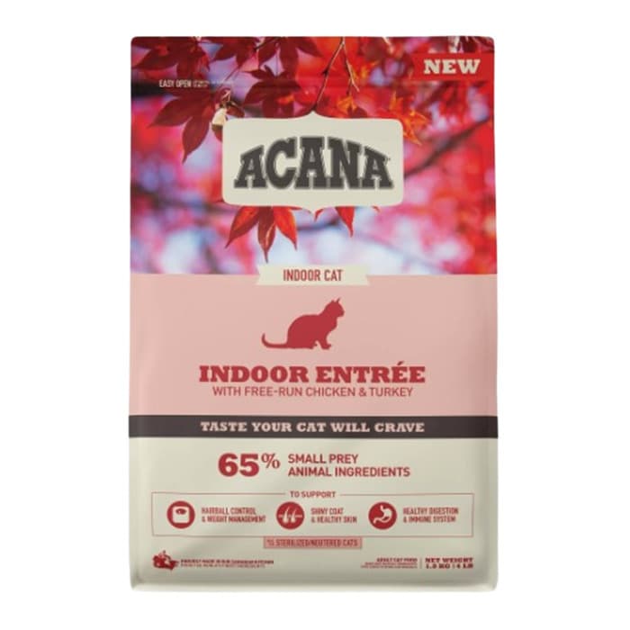 Acana Indoor Entree Hairball Control Tavuklu ve Hindili Kısırlaştırılmış Kedi Maması 4,5kg
