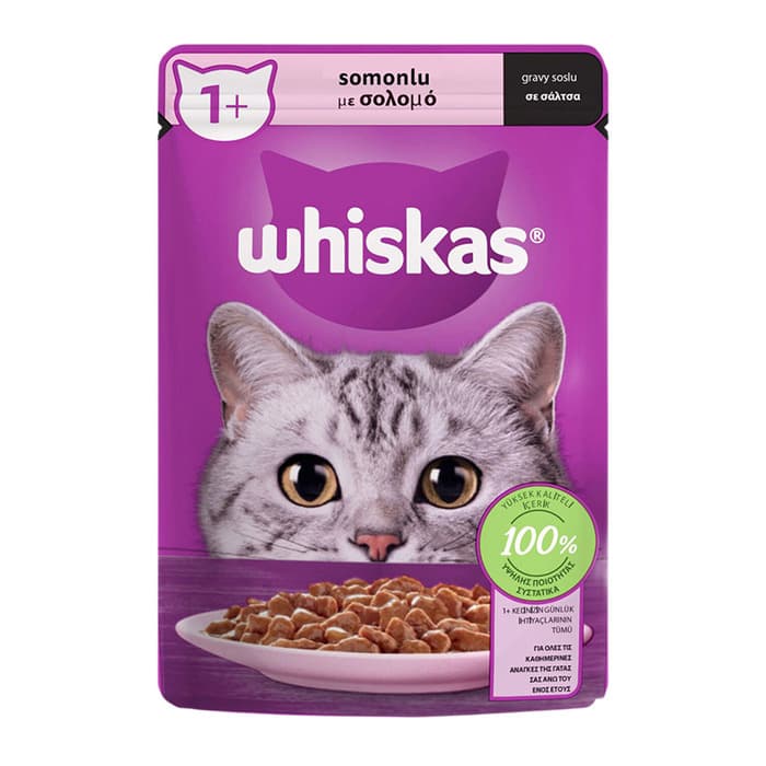 Somonlu Yaş Kedi Maması Poşet 85 Gr