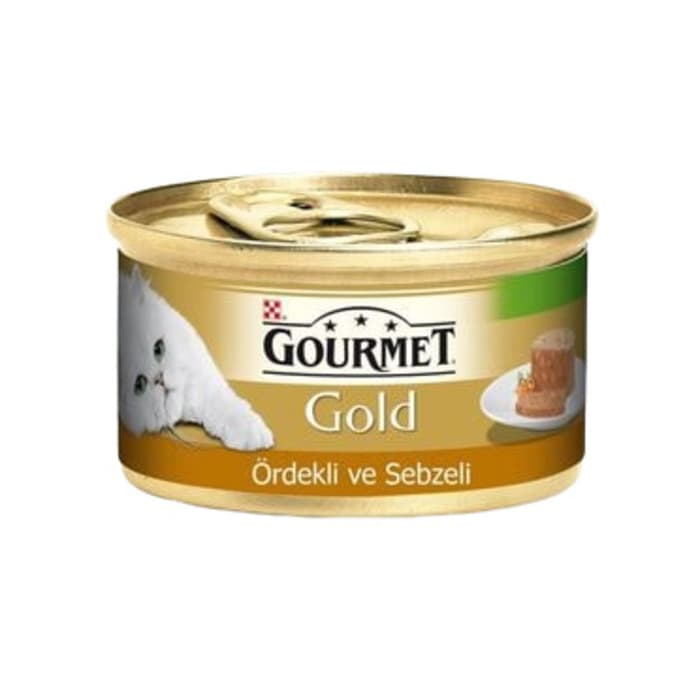 Gold Kıyılmış Ördek Sebze Kedi Konservesi 85 gr