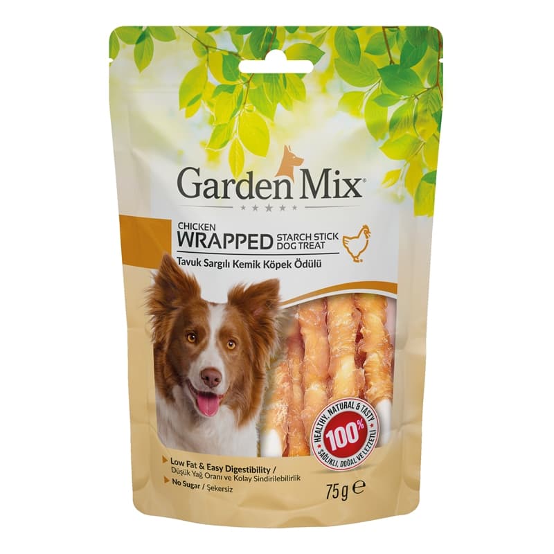 Garden Mix Tavuk Sargili Kemik Köpek Ödülü 75 Gr