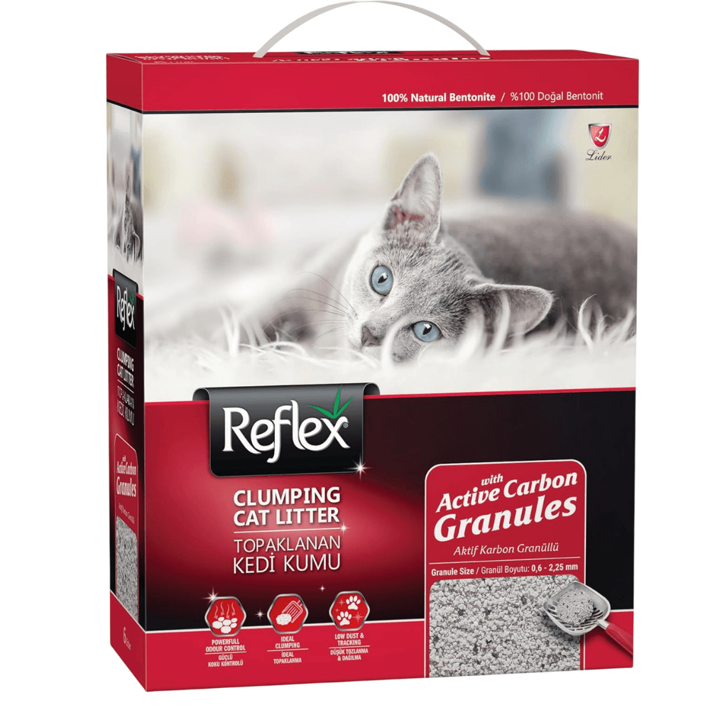 Reflex Granül Aktif Karbonlu Topaklanan Kedi Kumu 10 L