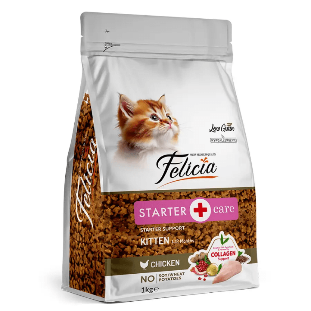 Felicia Kolajen Destekli Kitten Yavru Kedi Maması Tavuklu