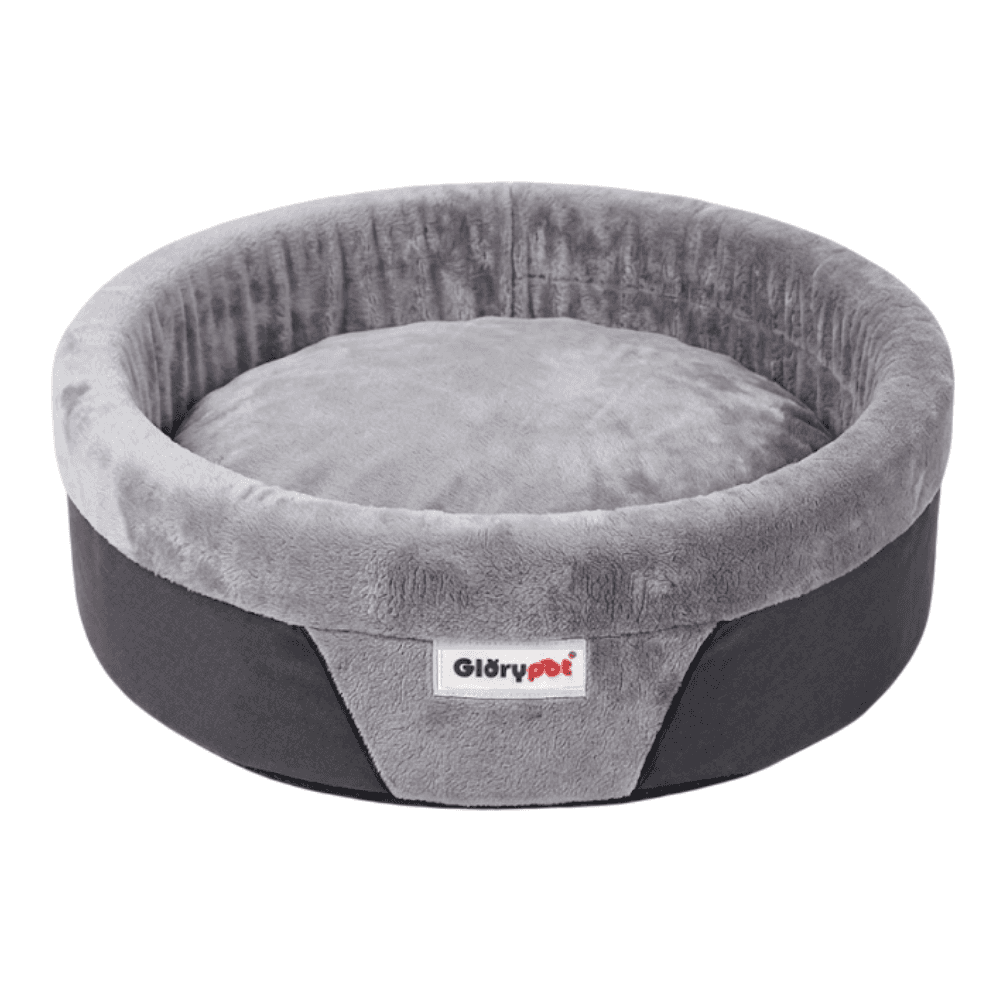 Premium Kadife Dokulu Konforlu Kedi & Köpek Yatağı Gri