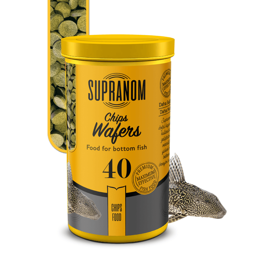 Supranom dip balık yemi chips wafers chips food 250ml (40)