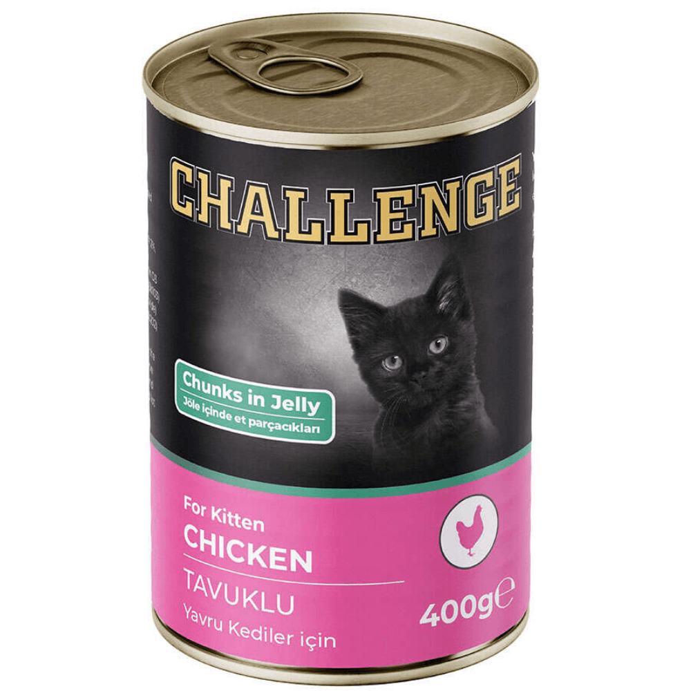 Challange Yavru Kedi Yaş Maması Tavuklu Konserve 400 Gr