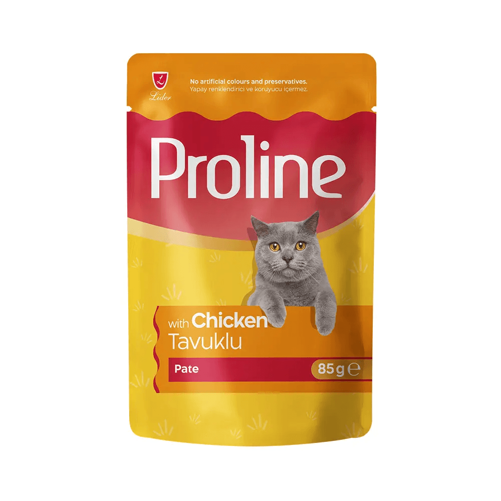 Proline Pouch Pate Yaş Kedi Maması Tavuklu 85 Gr