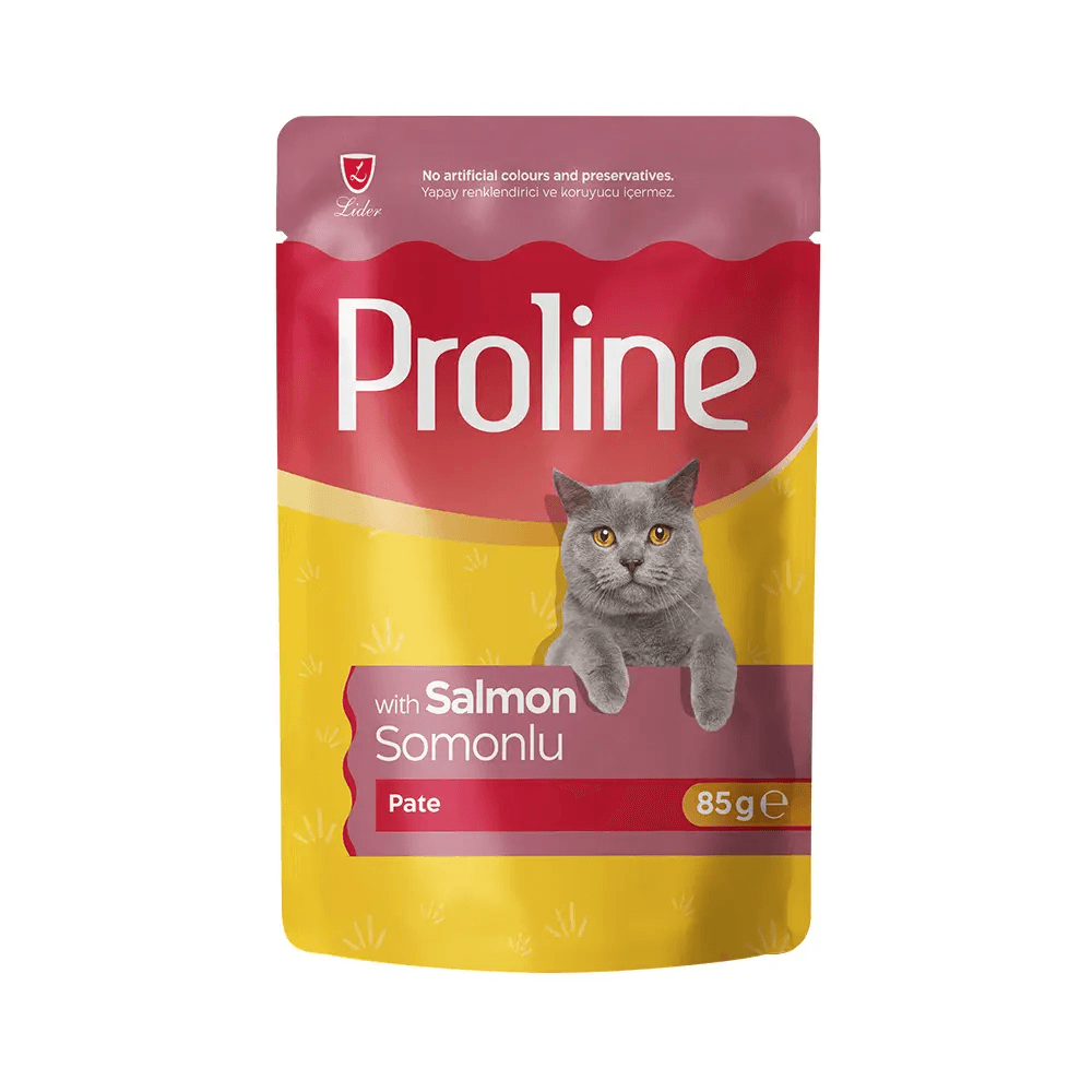 Proline Pouch Pate Yaş Kedi Maması Somonlu 85 Gr