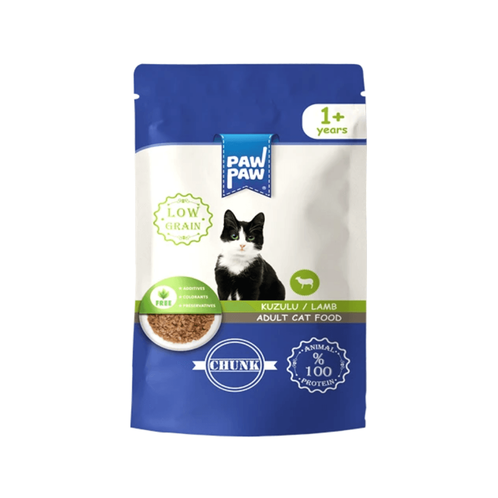 Pawpaw Pouch Yetişkin Kedi Maması Kuzu Etli 85 gr