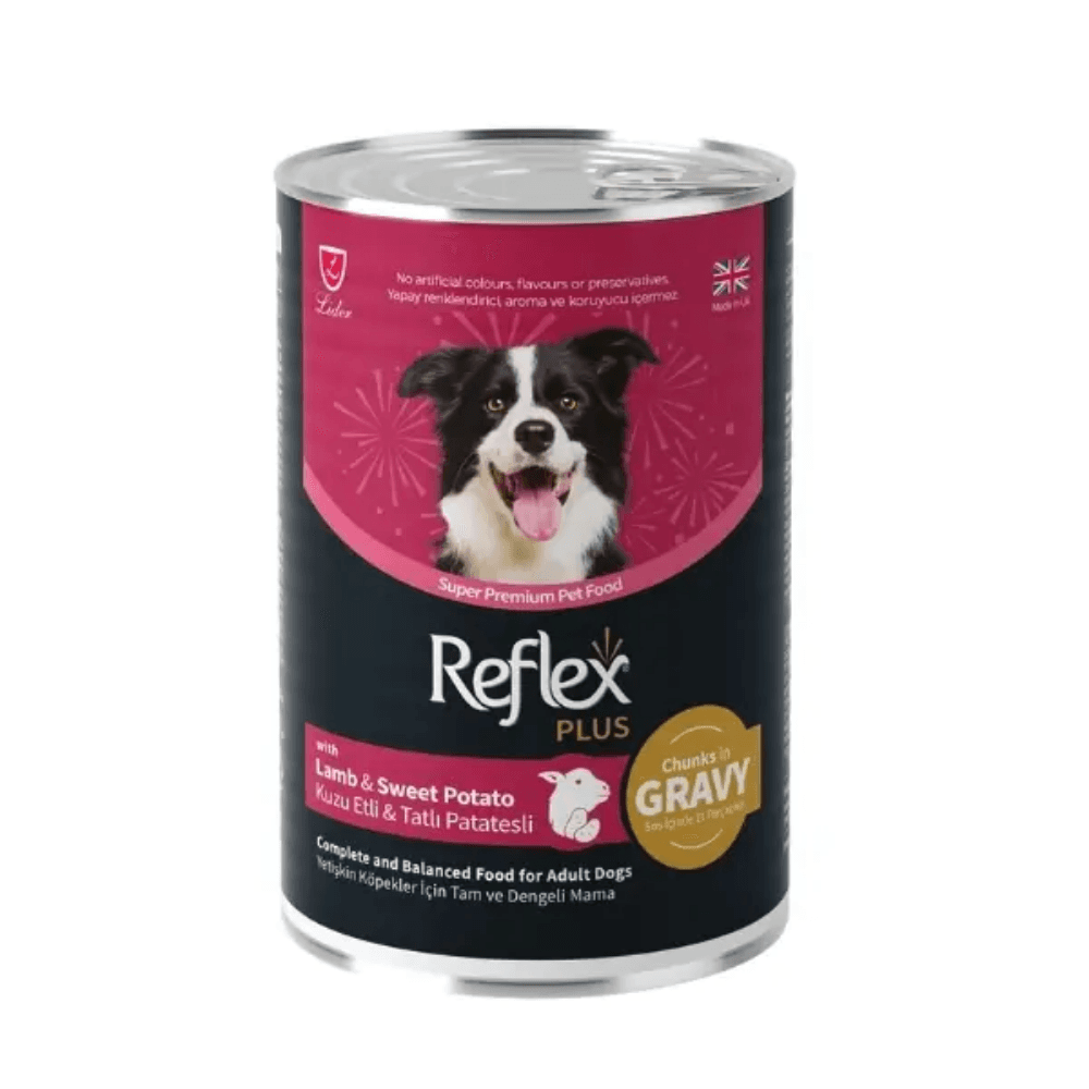 Reflex Plus Sos İçinde Et Parçacıklı Kuzulu Yetişkin Köpek Maması 400 Gr
