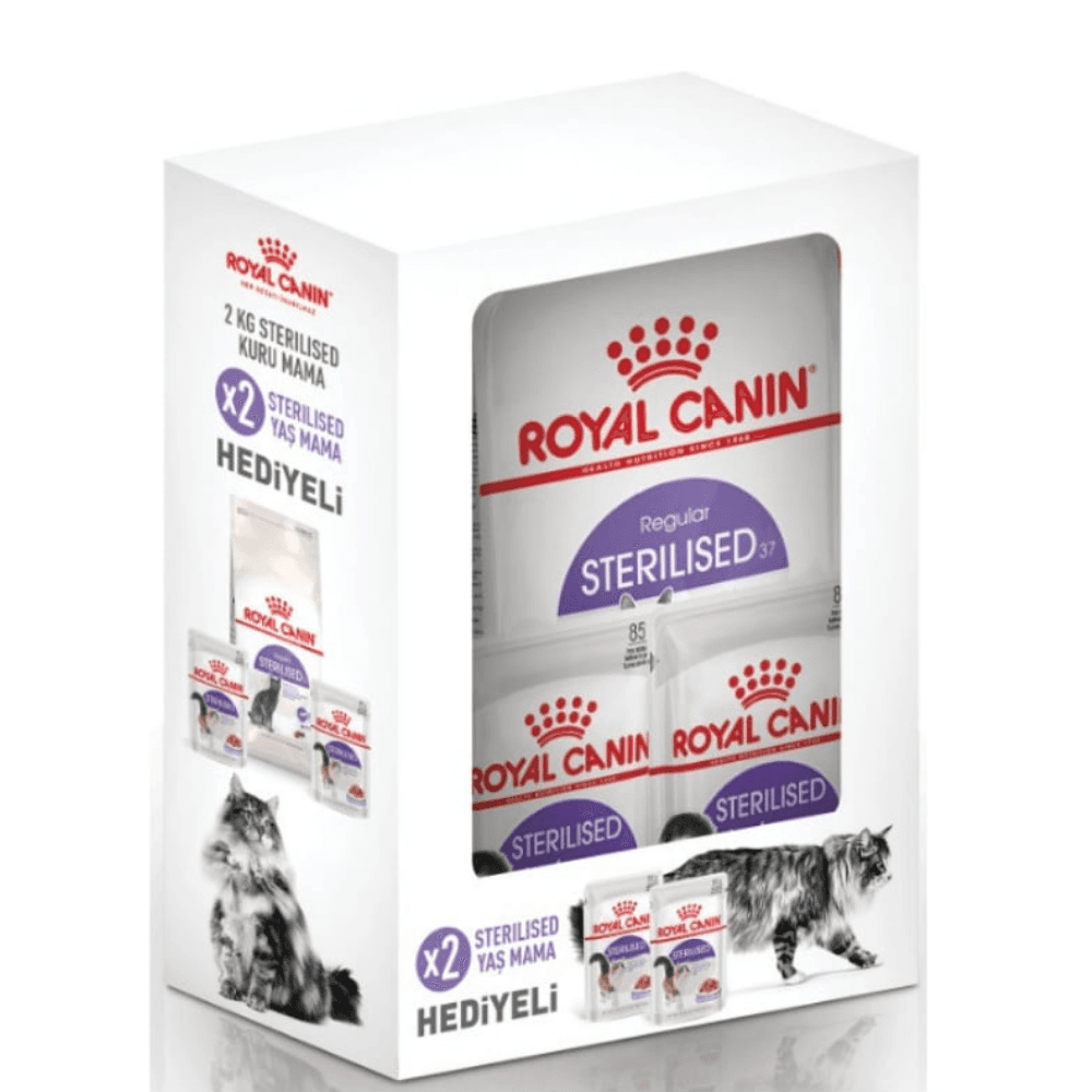 Royal Canin Sterilised37 Kısırlaştırılmış Kedi Maması 2 Kg Yaş Mama Hediyeli