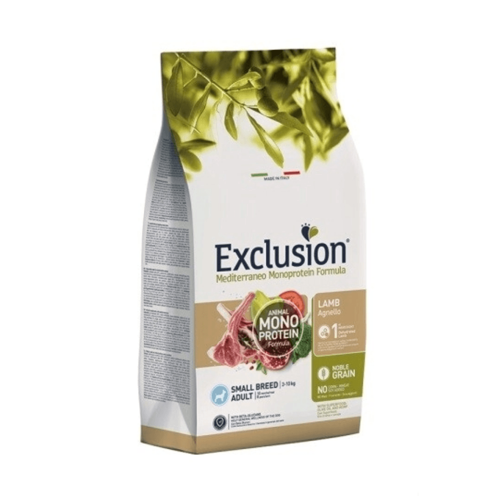 Exclusion Monoprotein Kuzulu ve Narlı Düşük Tahıllı Küçük Irk Yetişkin Köpek Maması 2kg