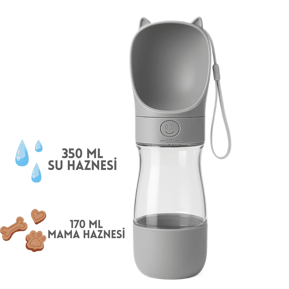 Su ve Mama Hazneli Evcil Hayvan Seyahat Suluğu Pratik Kullanım