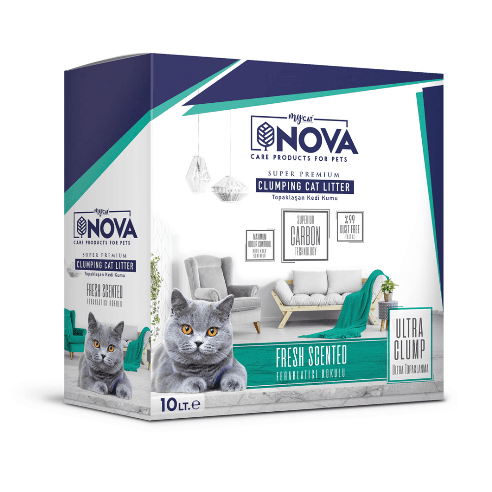 MyCat Nova Ferahlatıcı Koku Premium Kedi Kumu 10 Lt