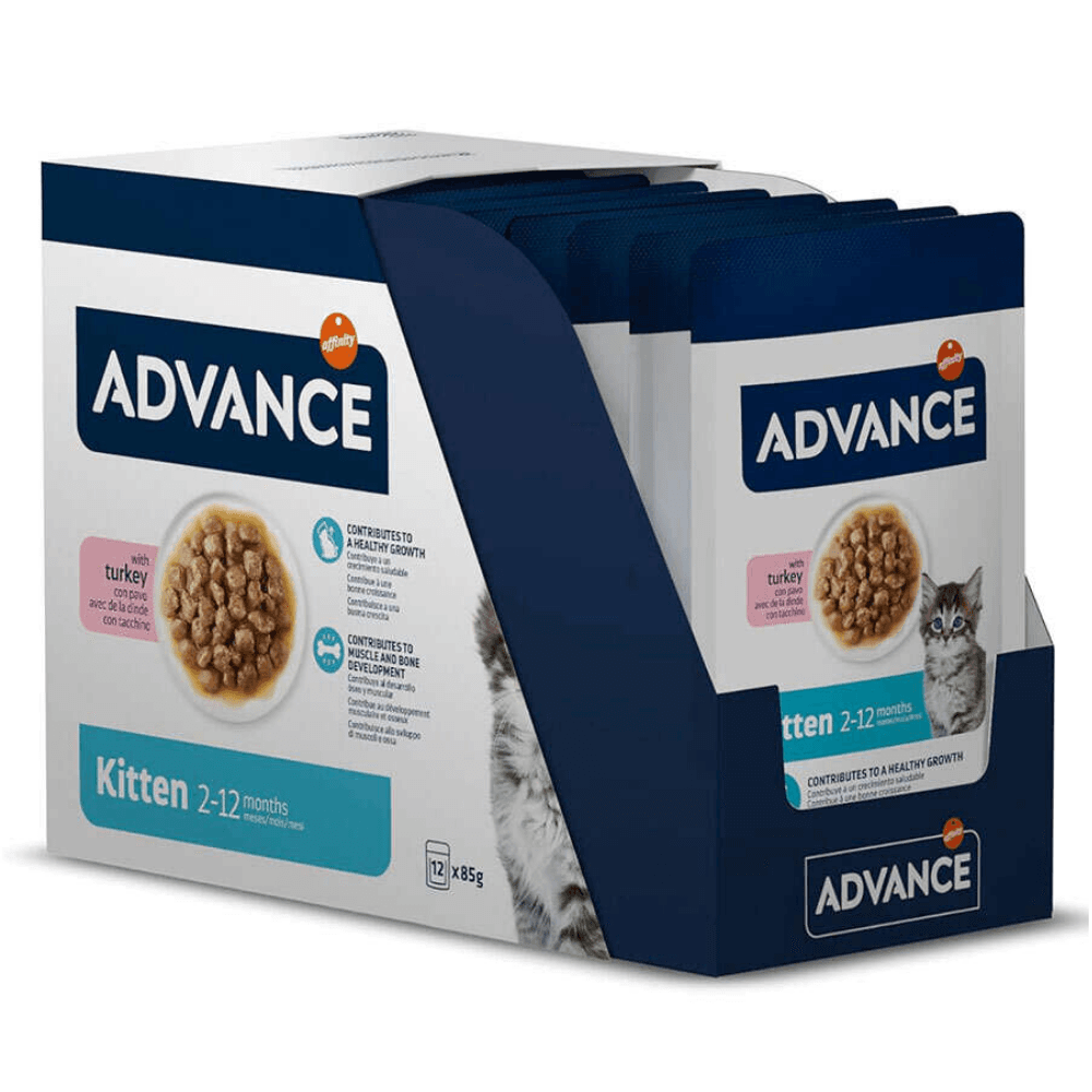 Advance Hindili Yavru Kedi Yaş Maması 85 Gr x 12 Adet
