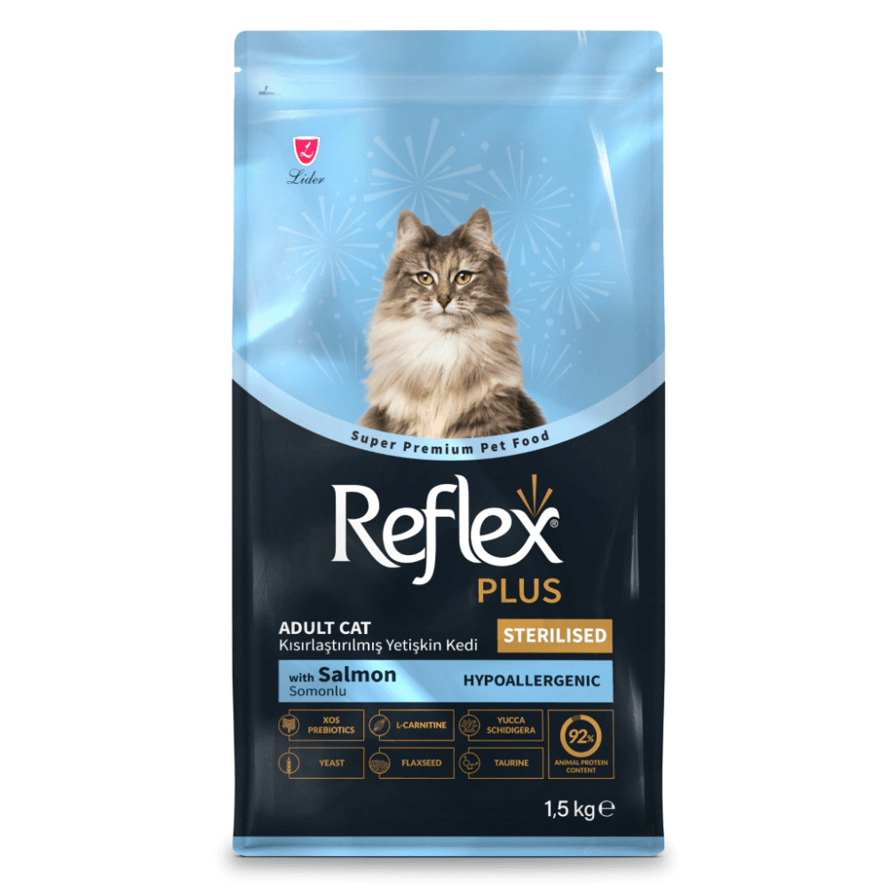 Reflex Plus Hipoalerjenik Somonlu Kısırlaştırılmış Kedi Maması 1,5 kg