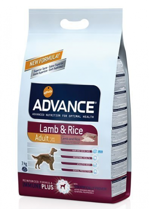 Advance Adult Kuzu Etli/Pirinçli Yetişkin Köpek Maması 3 Kg