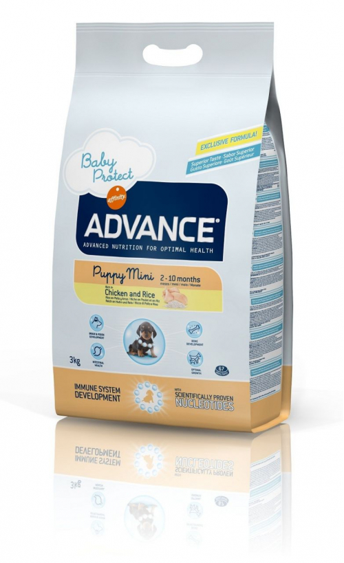 Advance Puppy Protect Mini Tavuklu/Pirinçli Küçük Irk Yavru Köpek Maması 3 Kg