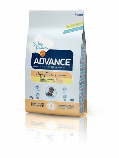 Advance Puppy Protect Mini Tavuklu/Pirinçli Küçük Irk Yavru Köpek Maması 7,5 Kg