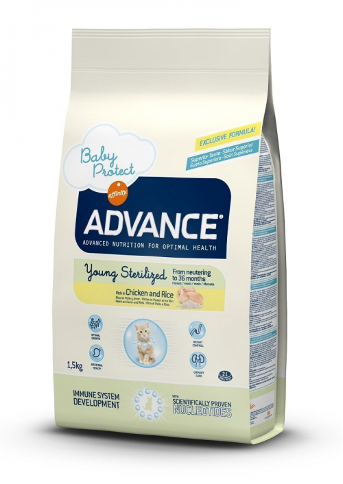 Advance Young Sterilised Tavuklu Kısır Kedi Maması 1,5 Kg