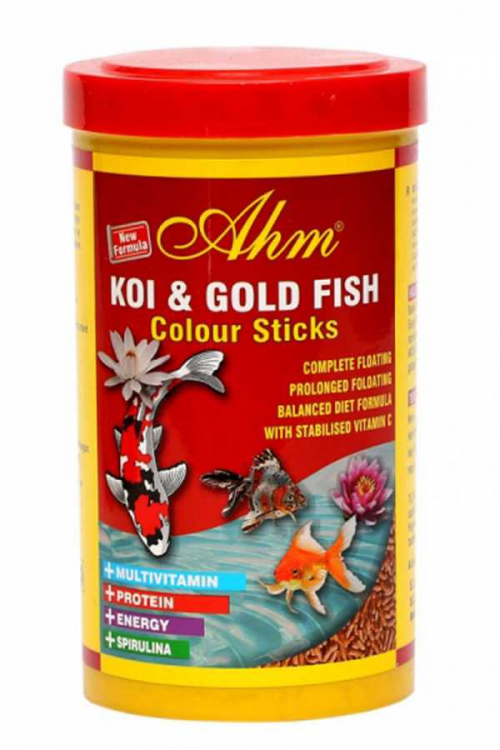 Ahm Koi Goldfish Colour Pond Sticks Balık Yemi 1000 Ml