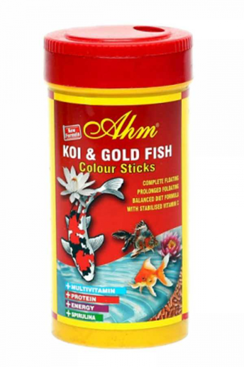 Ahm Koi Goldfish Colour Pond Sticks Balık Yemi 250 Ml