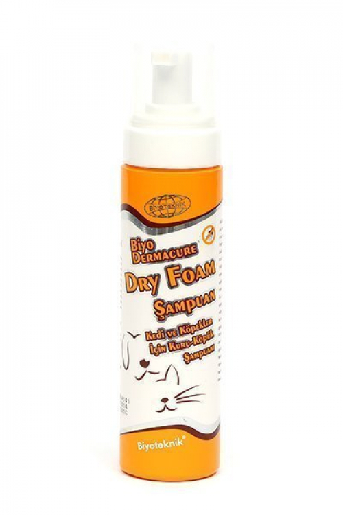 Bio Dermacure Herbio Dry Foam Kuru Yıkama Kedi Ve Köpek Şampuanı 250 Ml