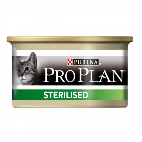Pro Plan Sterilised Somonlu/Ton Balıklı Kısır Kedi Konservesi 85 Gr