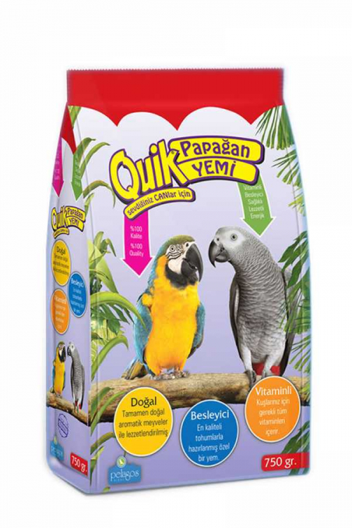 Quik Papağan Yemi 750 Gr