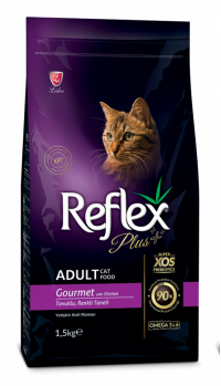 Reflex Plus Renkli Taneli Tavuklu Yetişkin Kedi Maması 1,5 Kg
