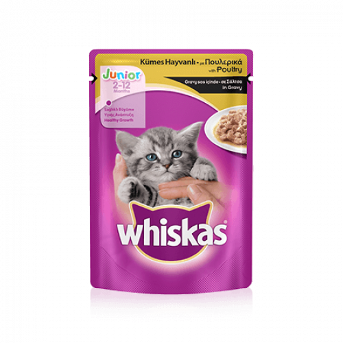 Whiskas Kümes Hayvanlı Yavru Kedi Yaş Maması 100 Gr