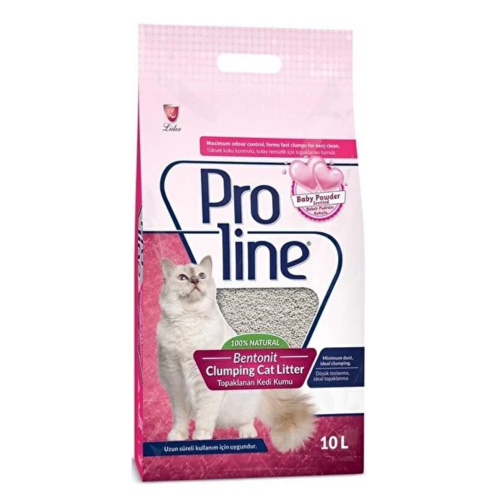 Proline Bentonit Bebek Pudrası Kokulu Kedi Kumu 10 L