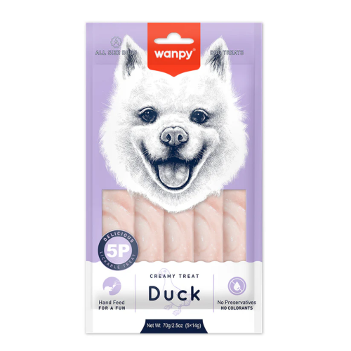Wanpy Krema Köpek Ödül Maması Ördekli 14 gr 5 Adet