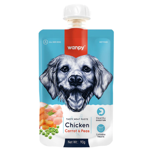 Wanpy Tasty Meat Paste Köpek Et Ezmesi Tavuklu ve Havuçlu 90 Gr