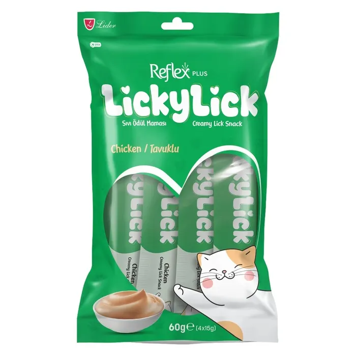Reflex Lickylick Tavuklu Sıvı Ödül Maması 4x15 Gr