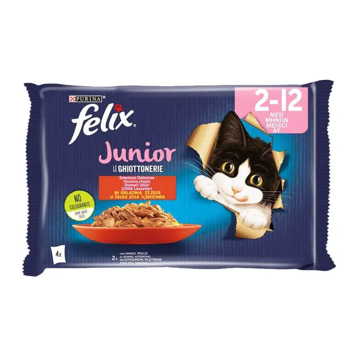 Purina Felix Junior Yavru Kedi Maması (4 X 85 G)