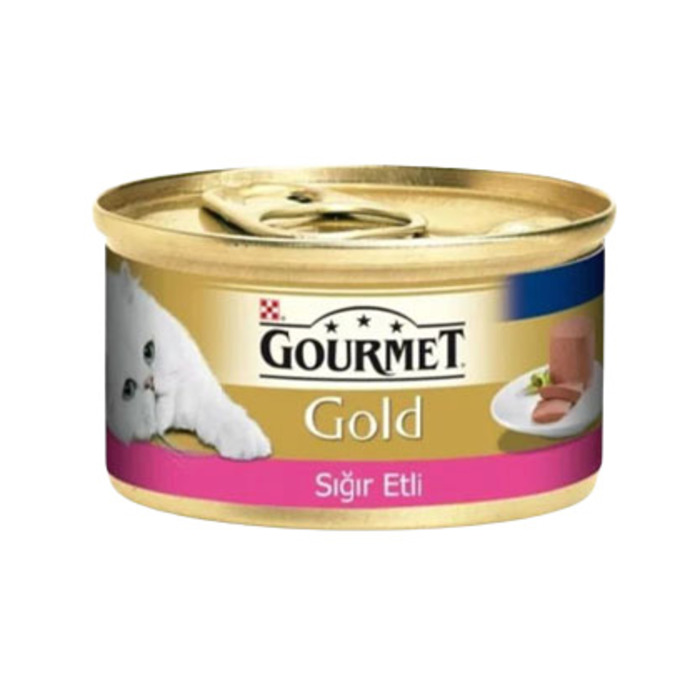 Purina Gourmet Gold Kıyılmış Sığır Etli Yetişkin Kedi Konserve Maması 85 gr