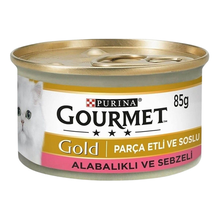 Purina Gourmet Gold Alabalıklı ve Sebzeli Konserve Maması 85gr